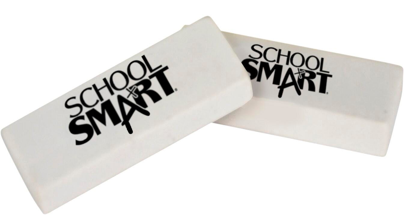 School Smart Vinyl Eraser, 2136371